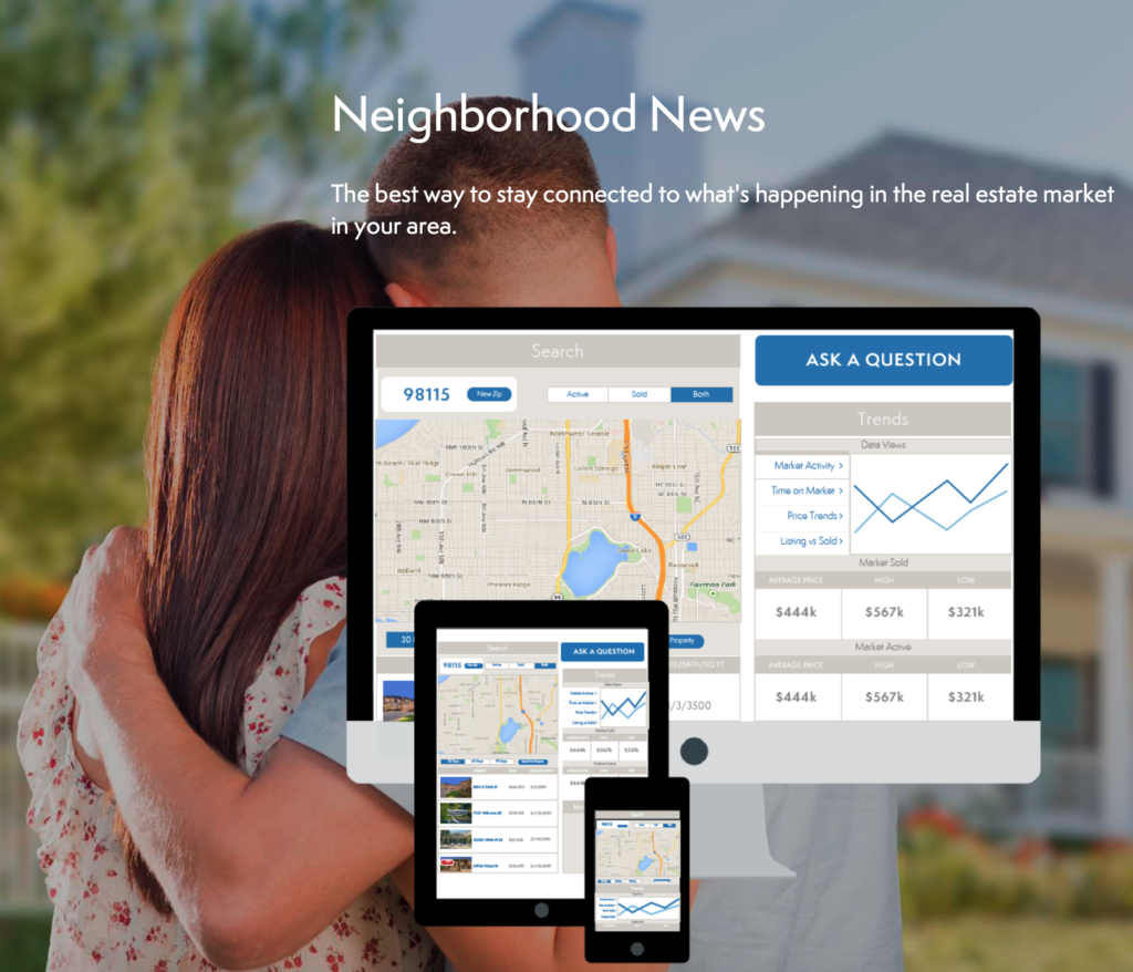 Graphic showing example of Neighborhood News