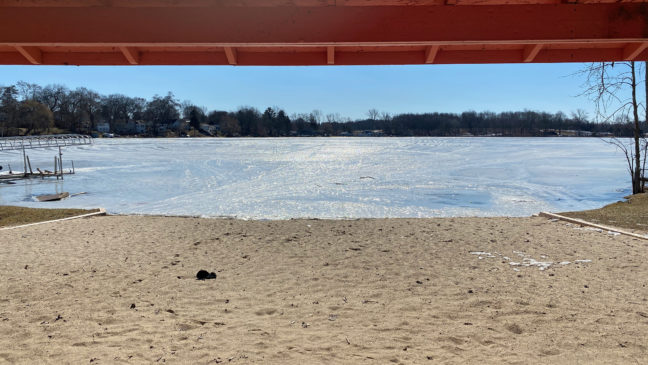 View of Buck Lake - Hamburg Michigan